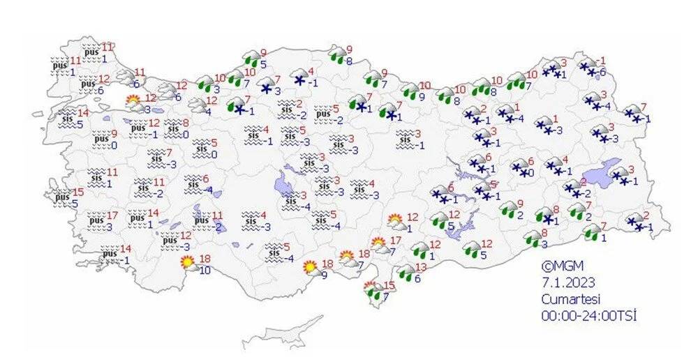 Yeni haftada kar geliyor İşte kar yağışı beklenen 41 il. 5